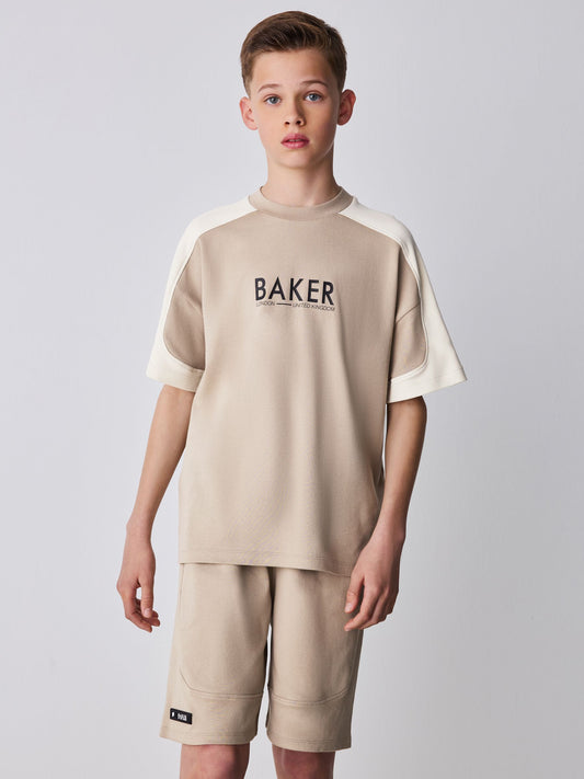 Dsiney Kidz - Baker by Ted Baker Oversized Stone Panel T-Shirt and Shorts Set image 2
