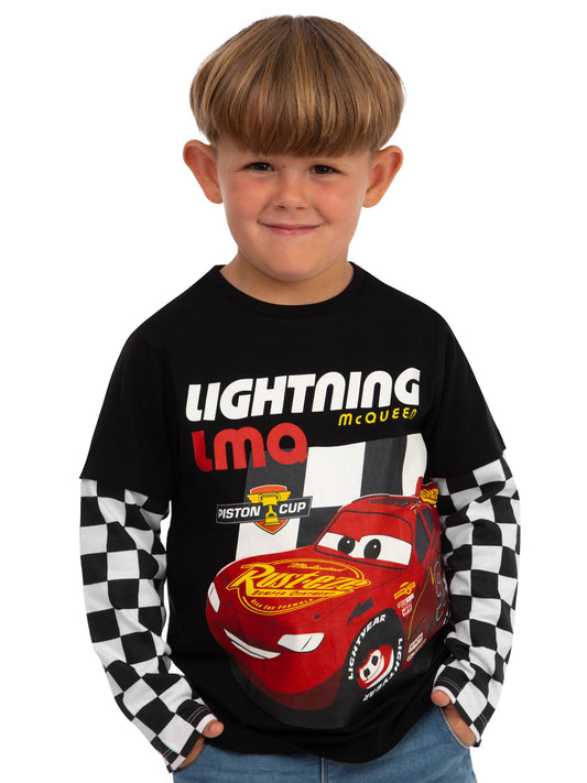 Dsiney Kidz - Character Natural Disney Cars Lightning McQueen Long Sleeve T-Shirt image 2
