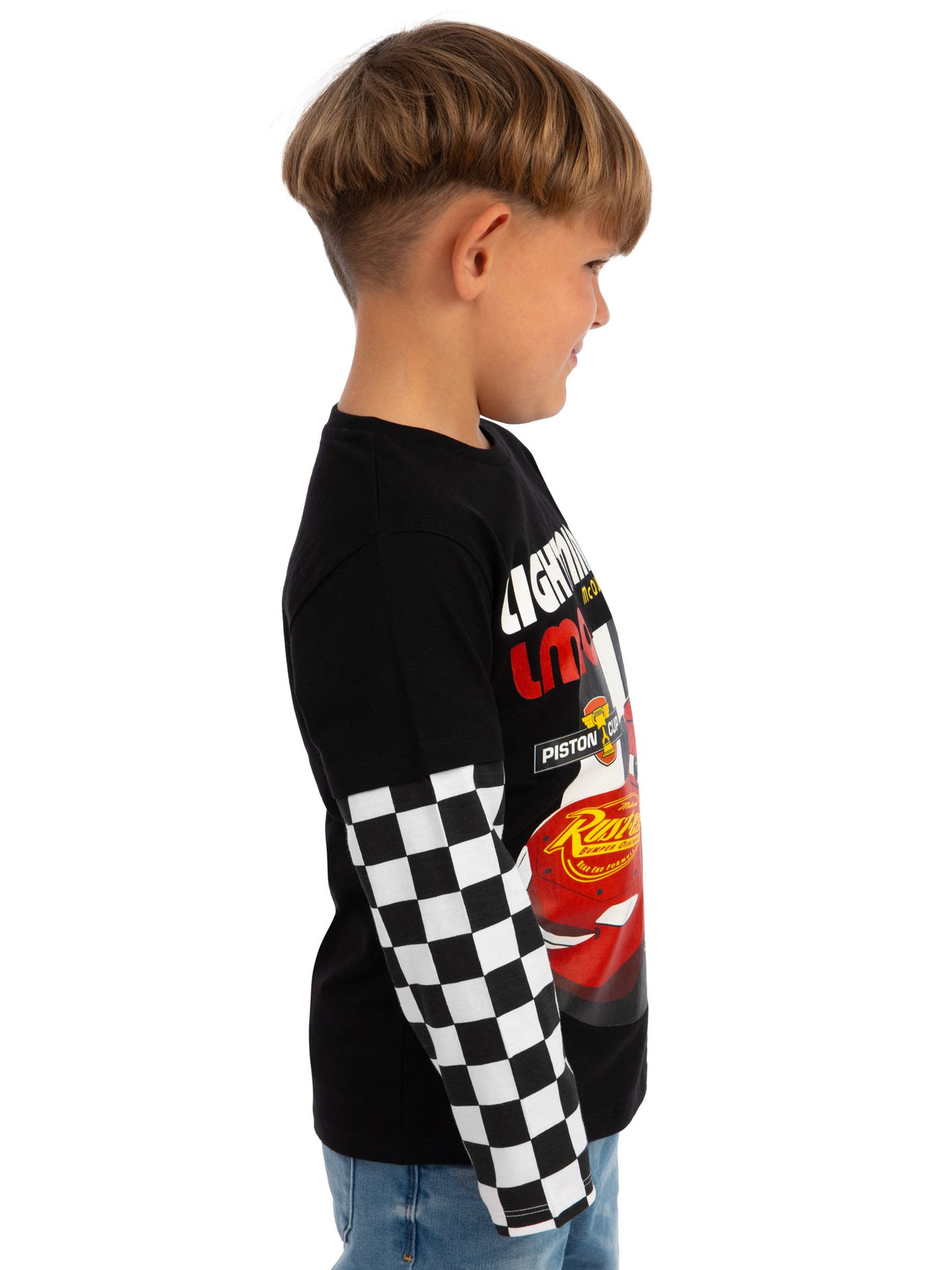 Dsiney Kidz - Character Natural Disney Cars Lightning McQueen Long Sleeve T-Shirt image 6
