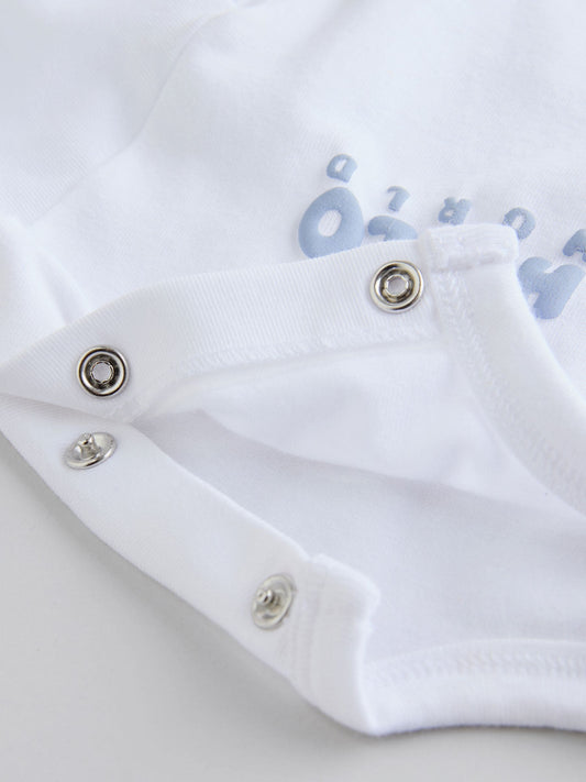 Blue Jersey Jacket, Bodysuit and Leggings Baby Set 3 Piece (0mths-2yrs) image 3