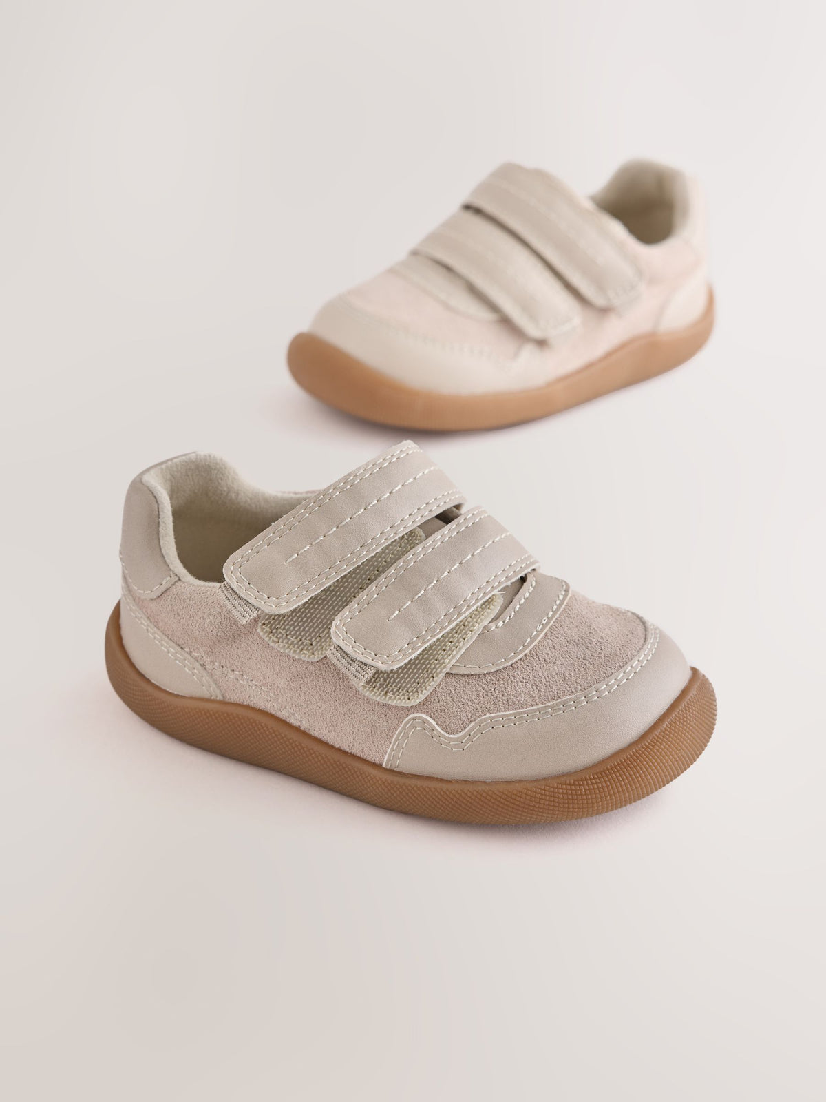 Dsiney Kidz - Neutral Wide Fit (G) Crawler Trainers image 5