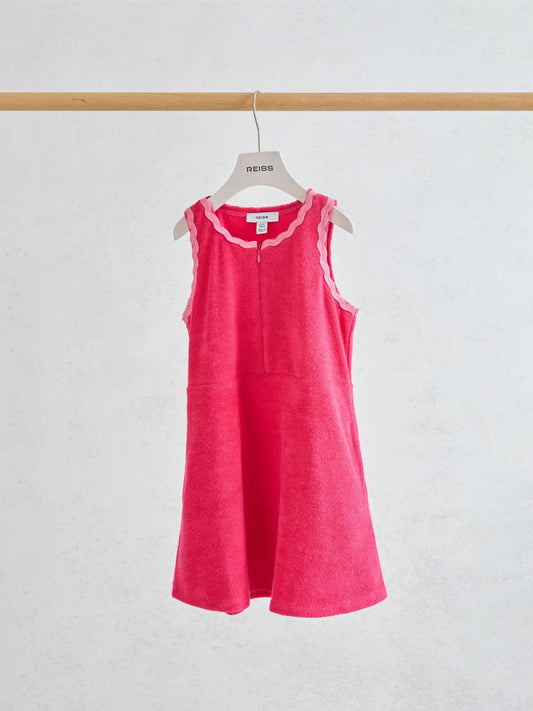 Reiss Pink Sunny 3-9 yrs Towelling Dress image 2