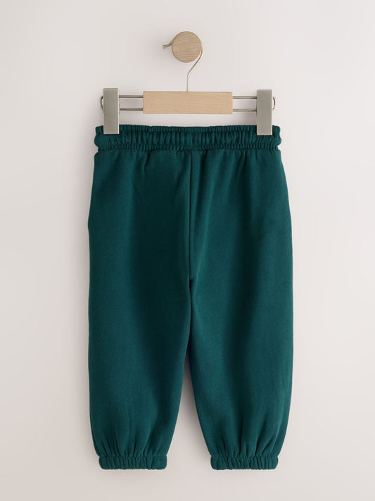 Dark Green Regular Fit Soft Touch Jersey Joggers (3mths-7yrs) image 2