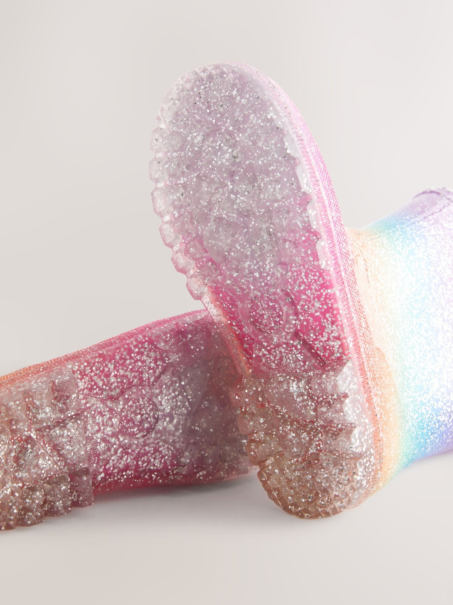 Rainbow Glitter Wellies image 5