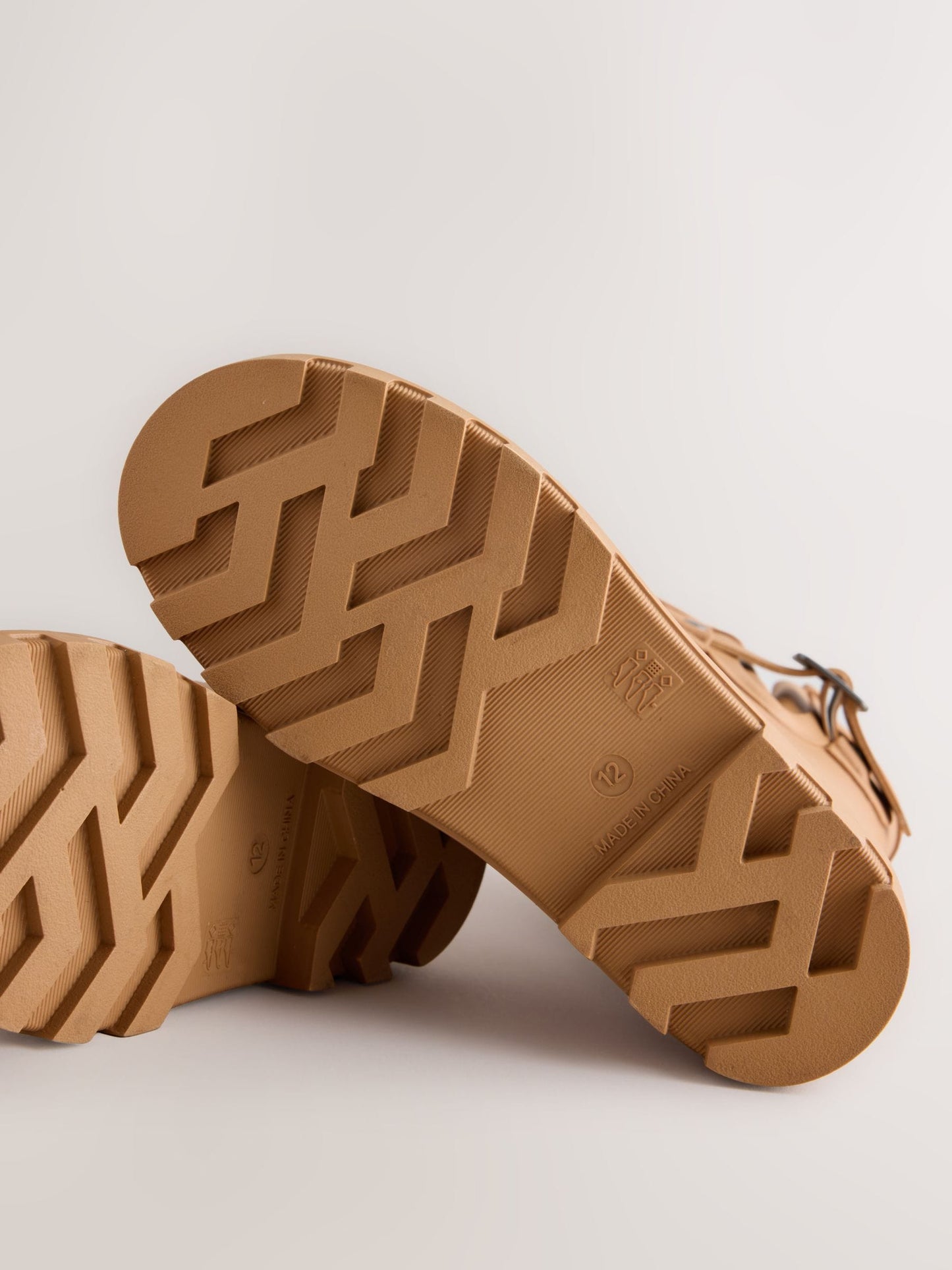 Tan Brown Standard Fit (F) Buckle Wellies image 5