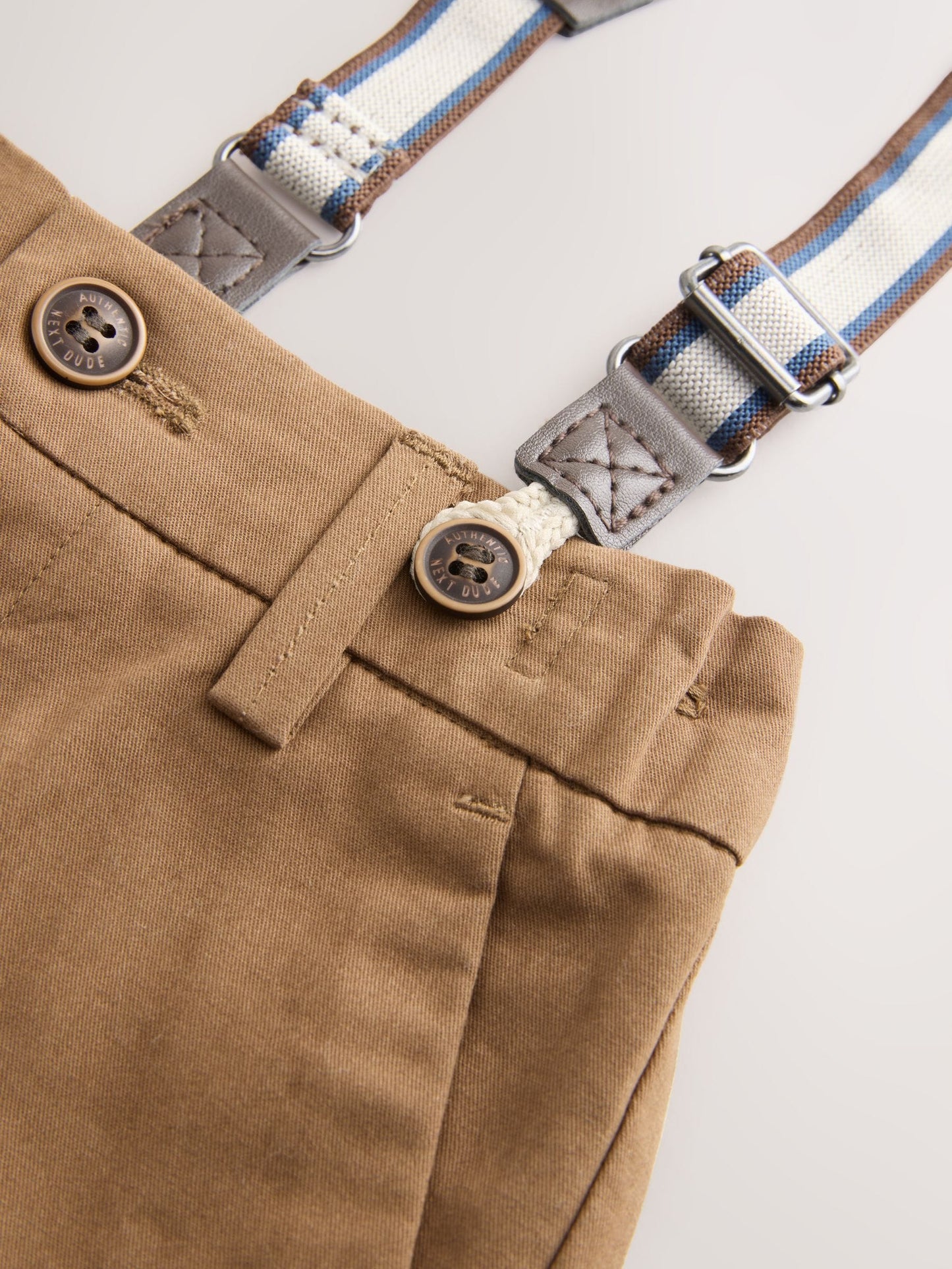 Dsiney Kidz - Tan Brown Bear Shirt Trousers Braces & Bow Tie Set (3mths-9yrs) image 9