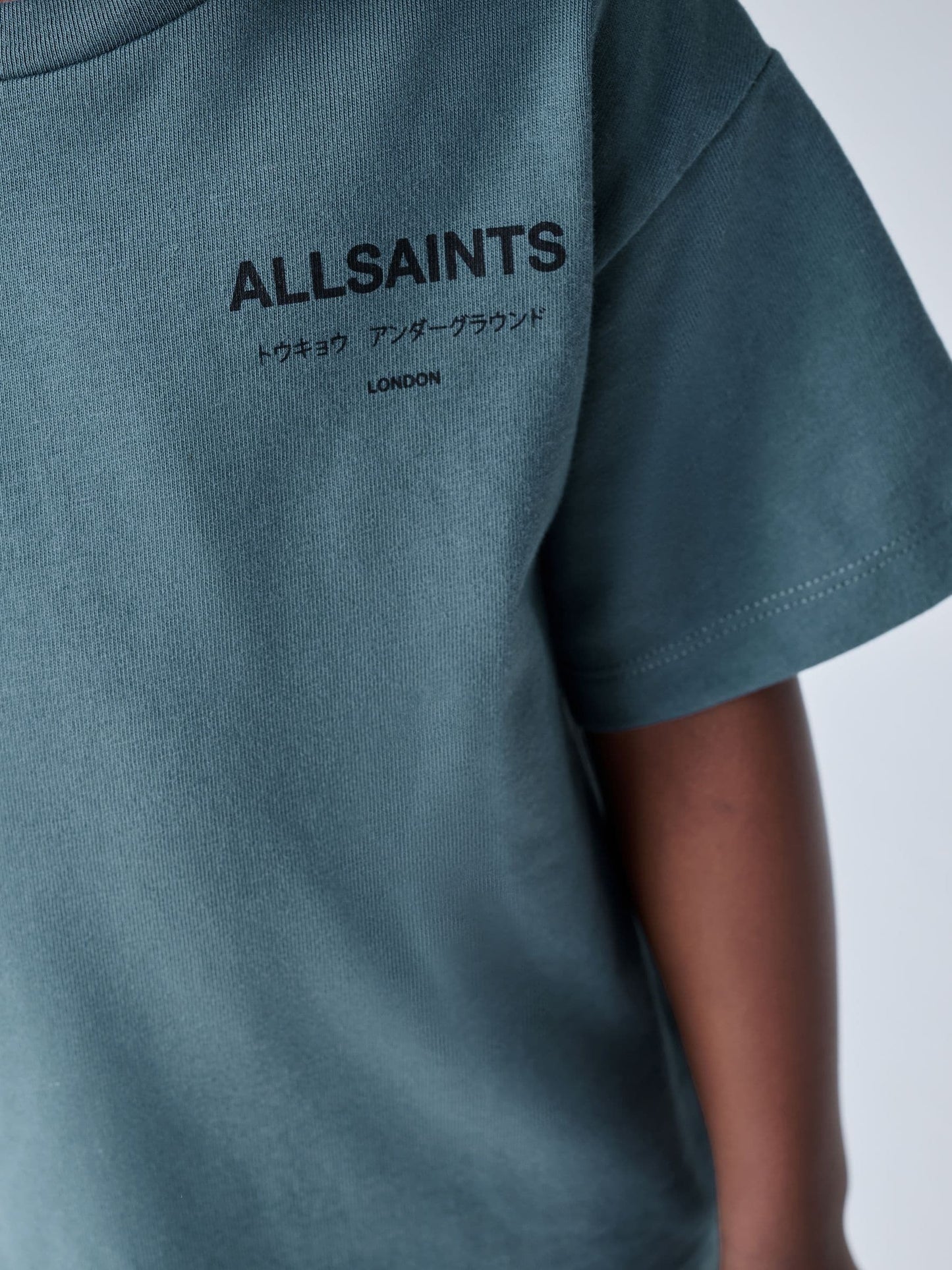 Dsiney Kidz - smALLSAINTS Mid Blue Younger Oversized Underground Crew Neck T-Shirt image 6