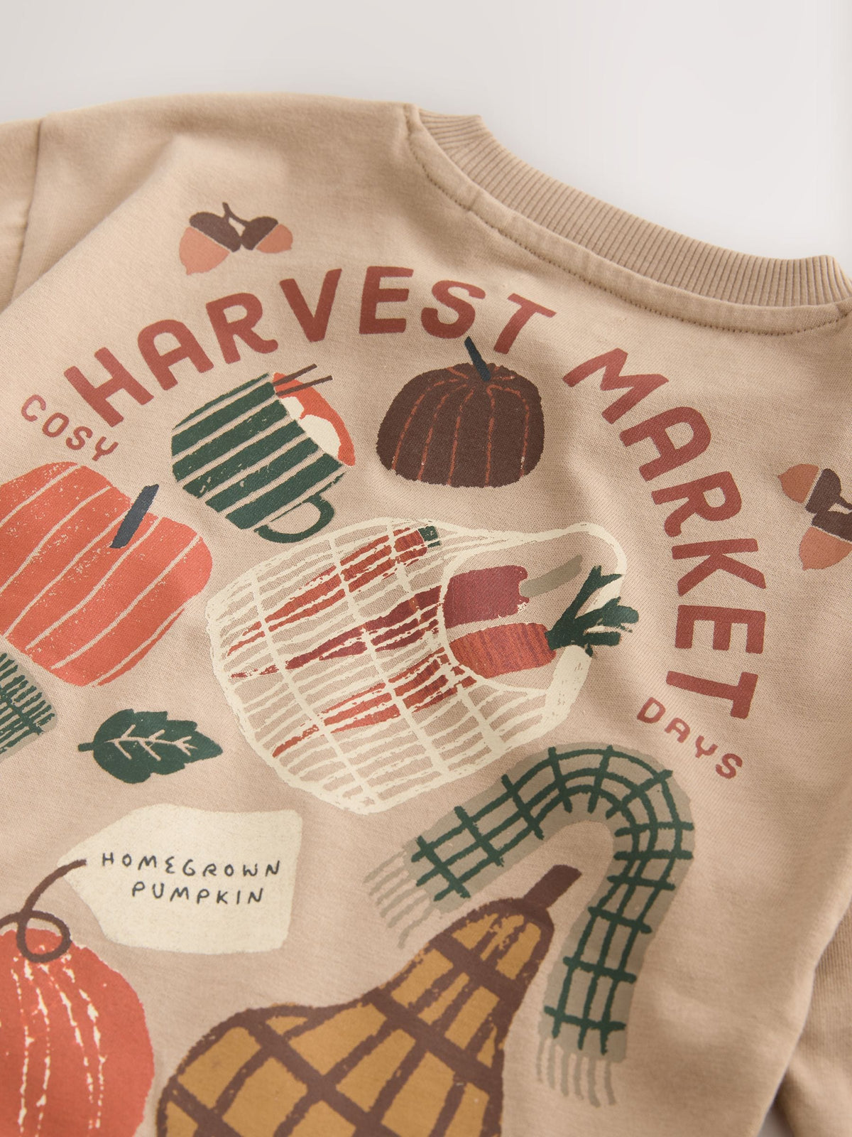 Dsiney Kidz - Cream Harvest Market Graphic Printed Top and Legging Set (3mths-7yrs) image 10