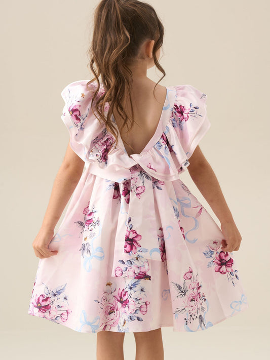 Dsiney Kidz - Angel & Rocket White Emillie Print Fill Sleeve Dress image 2
