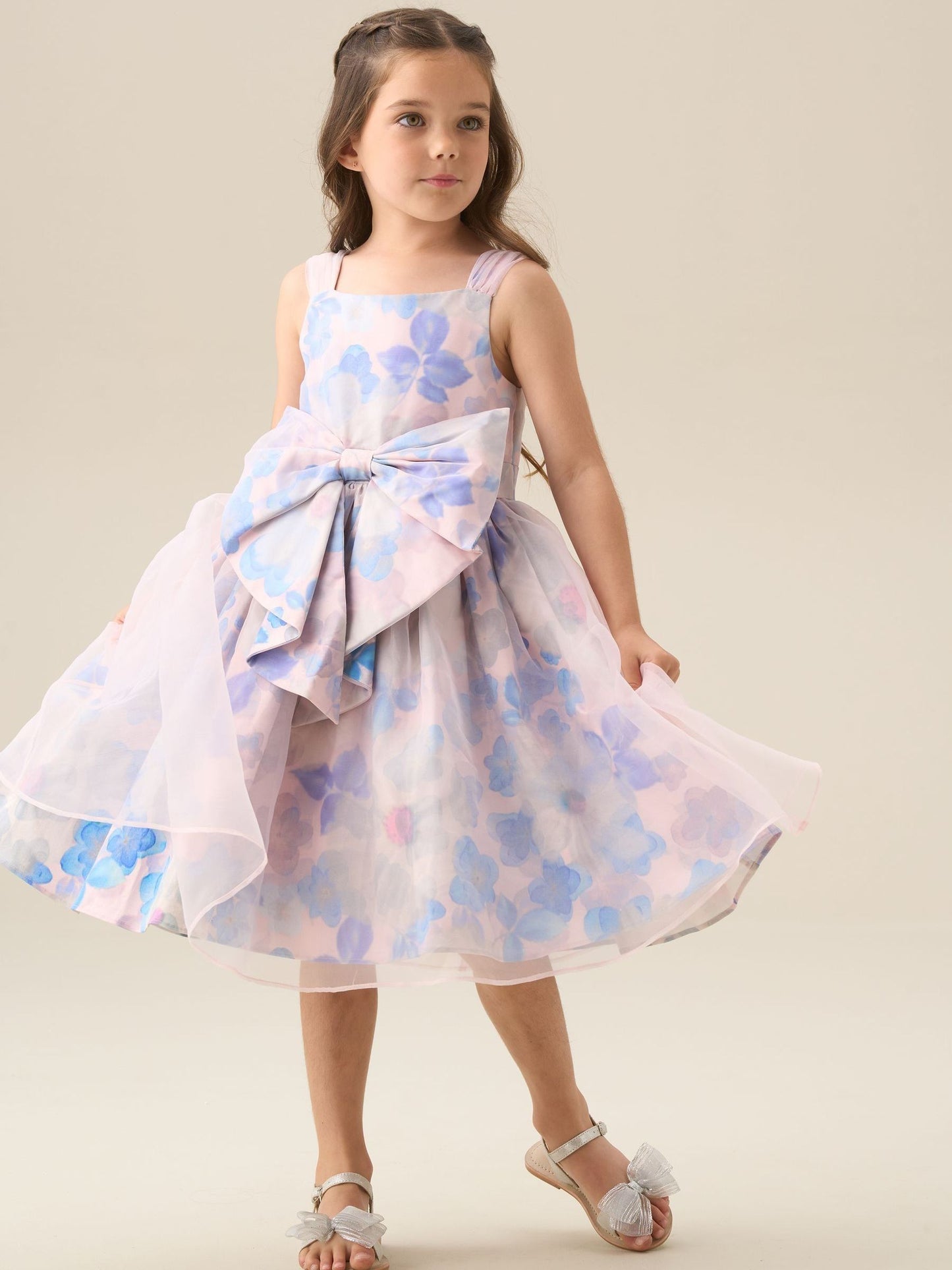 Angel & Rocket Pink Mia Bow Waist Dress image 13