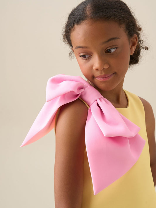 Dsiney Kidz - Angel & Rocket Yellow Thea Oversized Bow Shoulder Dress image 2
