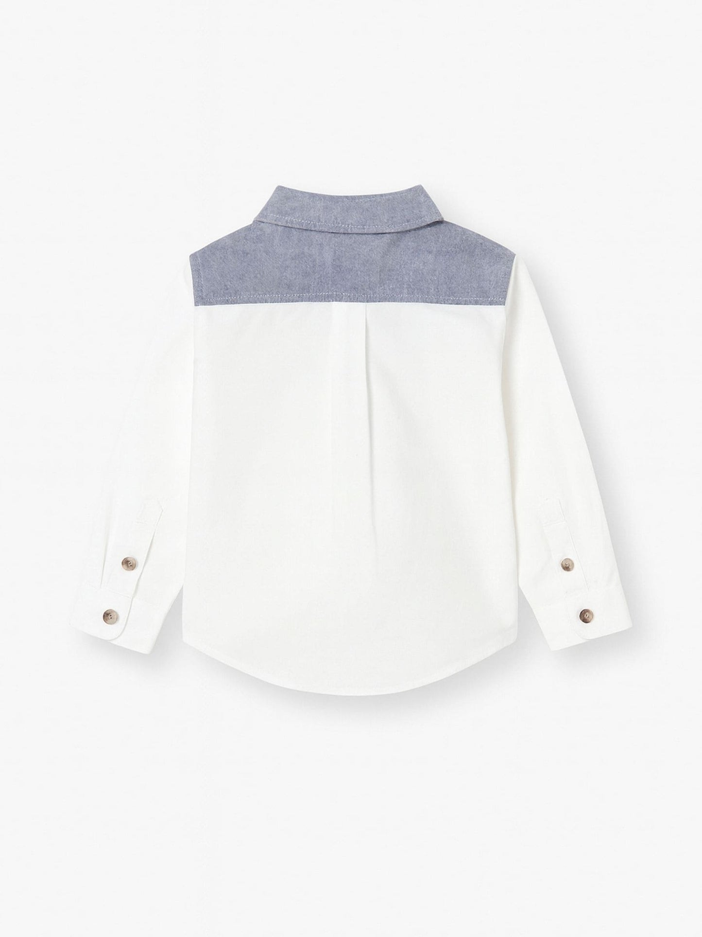 Dsiney Kidz - Angel & Rocket Grey Heath Colour Block Oxford Shirt image 5