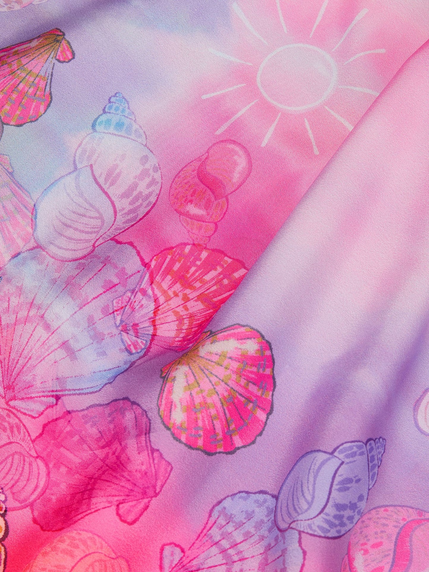 Monsoon Pink Ombré Seashell Print Sun Dress image 2