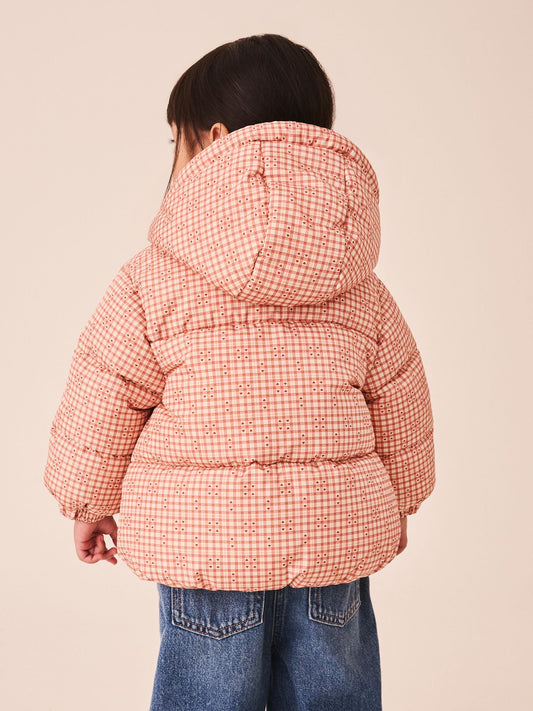 Red Gingham Shower Resistant Padded Coat (3mths-7yrs) - image 2