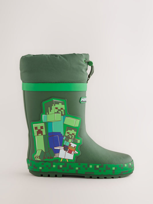 Green Minecraft Cuff Wellies image 2