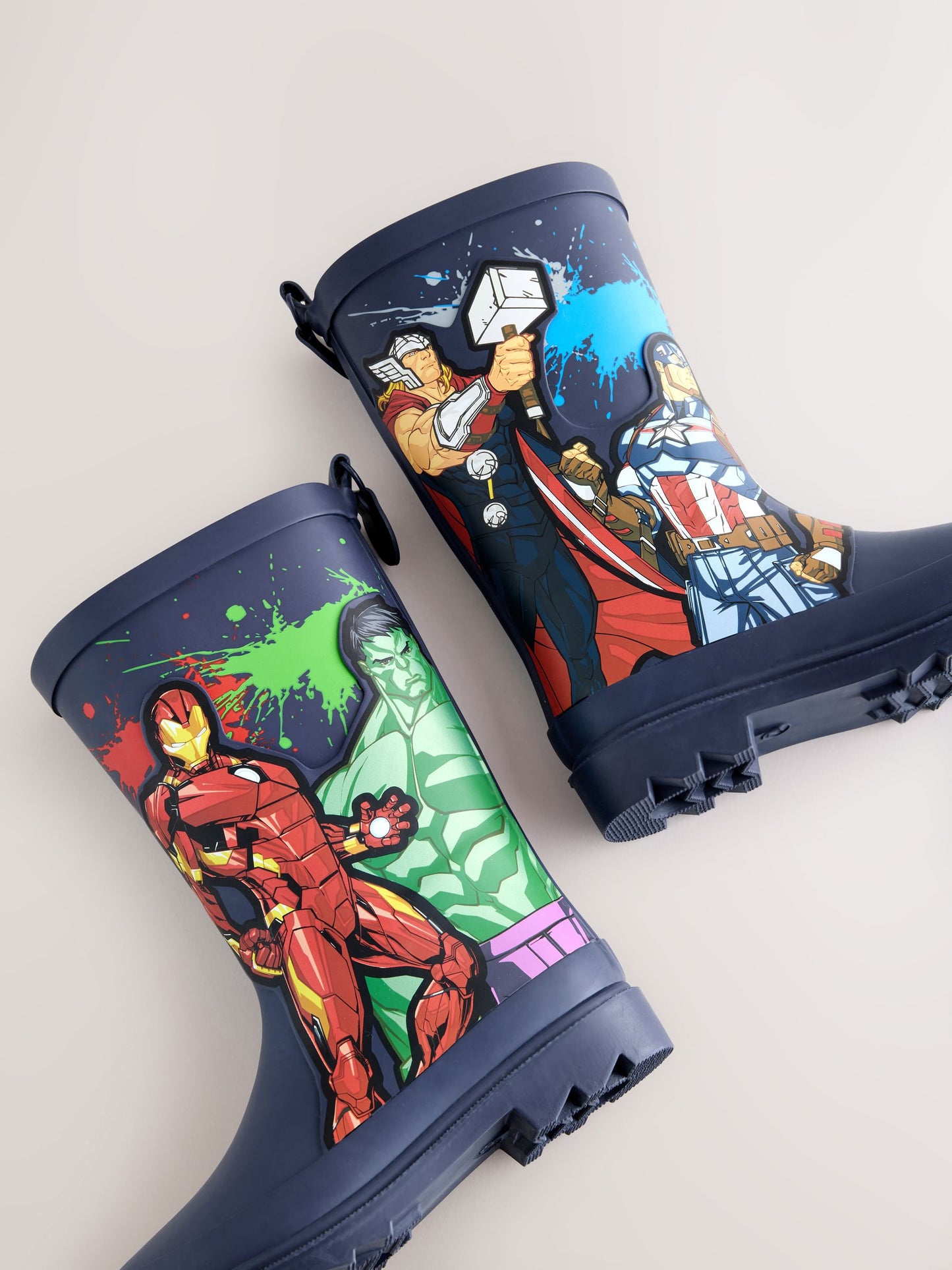 Navy Marvel Rubber Wellies image 6