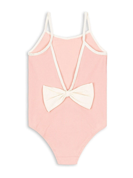 Dsiney Kidz - Konges Sløjd Pink Bowie Low Back Swimsuit With Bow Detail image 2