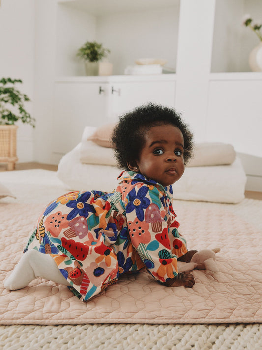 Dsiney Kidz - Multi Bright Print Cord Baby Dress And Tights 2 Piece Set (0mths-2yrs) image 2