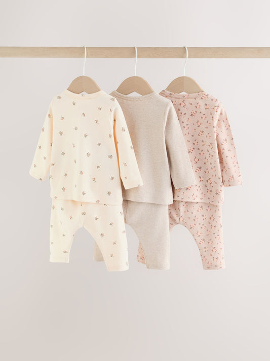 Dsiney Kidz - Ditsy Floral Long Sleeve T-Shirt And Leggings Baby 6 Piece Set (0mths-2yrs) image 2