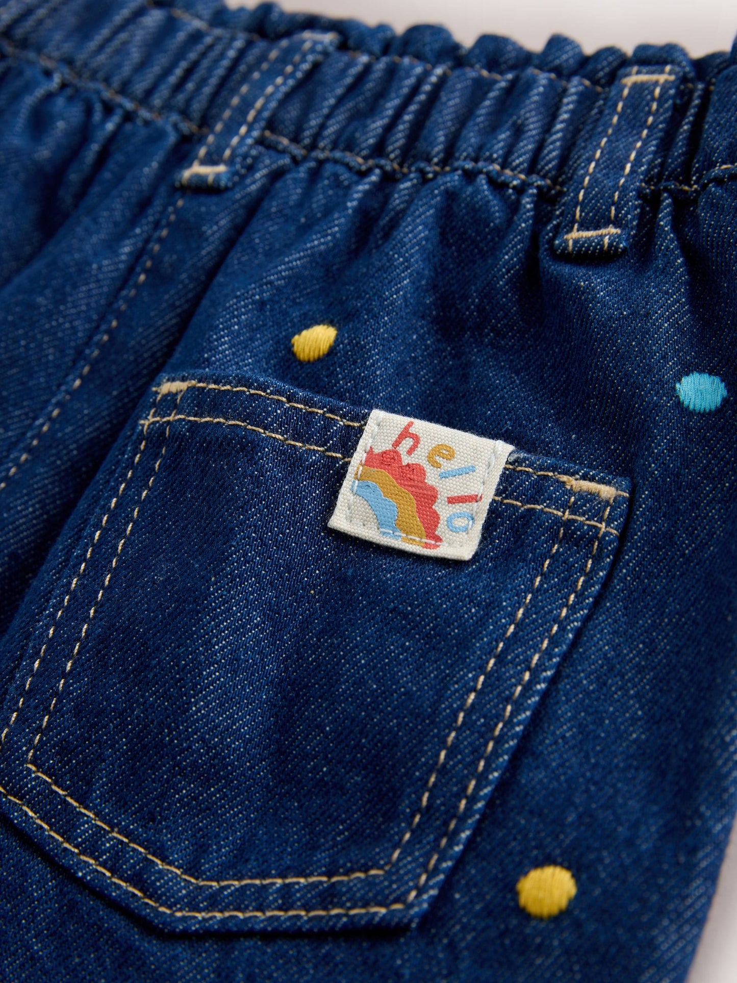 Dsiney Kidz - Embroidered Rainbow Spot Wide Leg Jeans (3mths-7yrs) image 7
