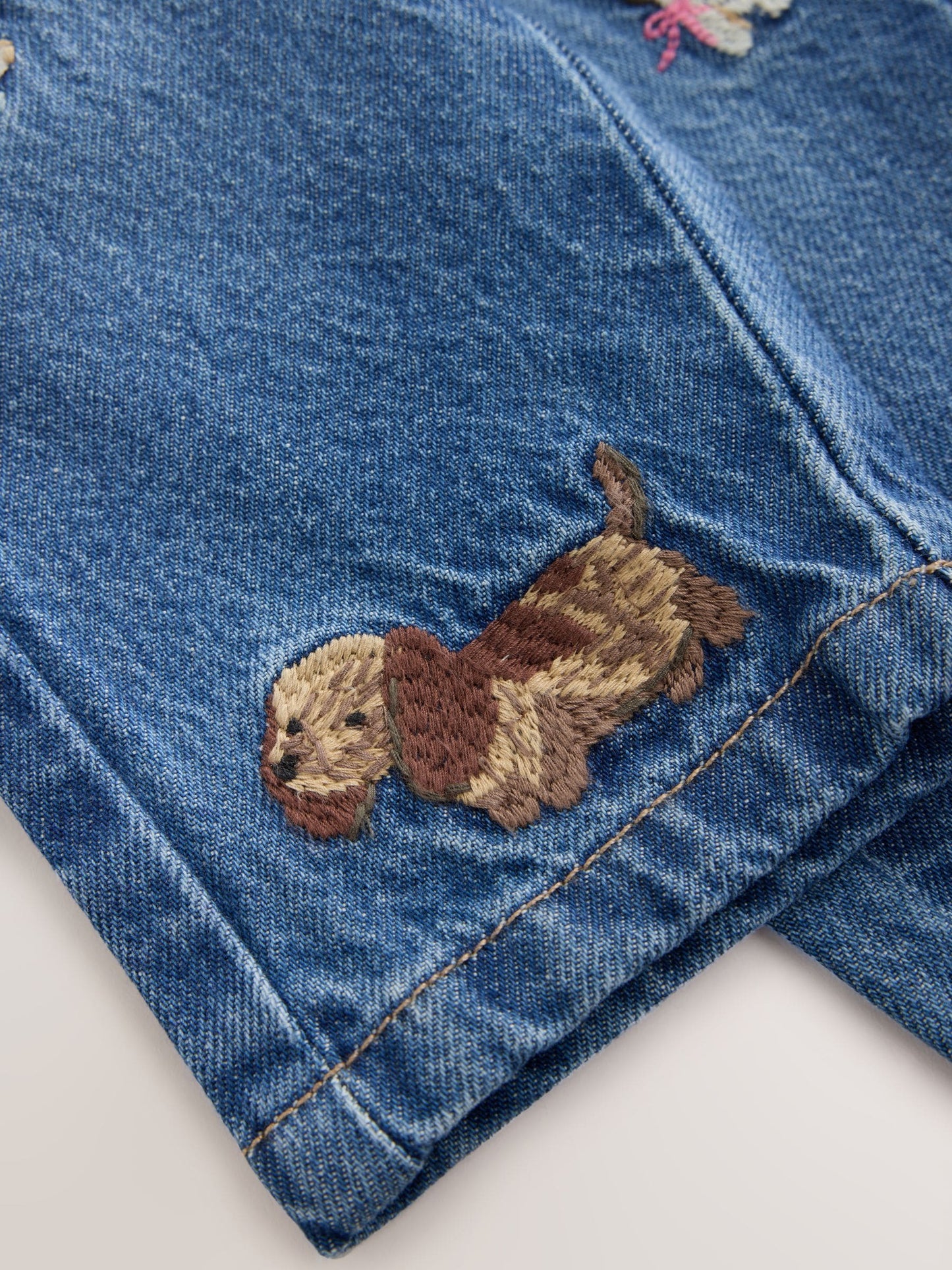 Dsiney Kidz - Dog Embroidered Mom Jeans (3mths-7yrs) image 7
