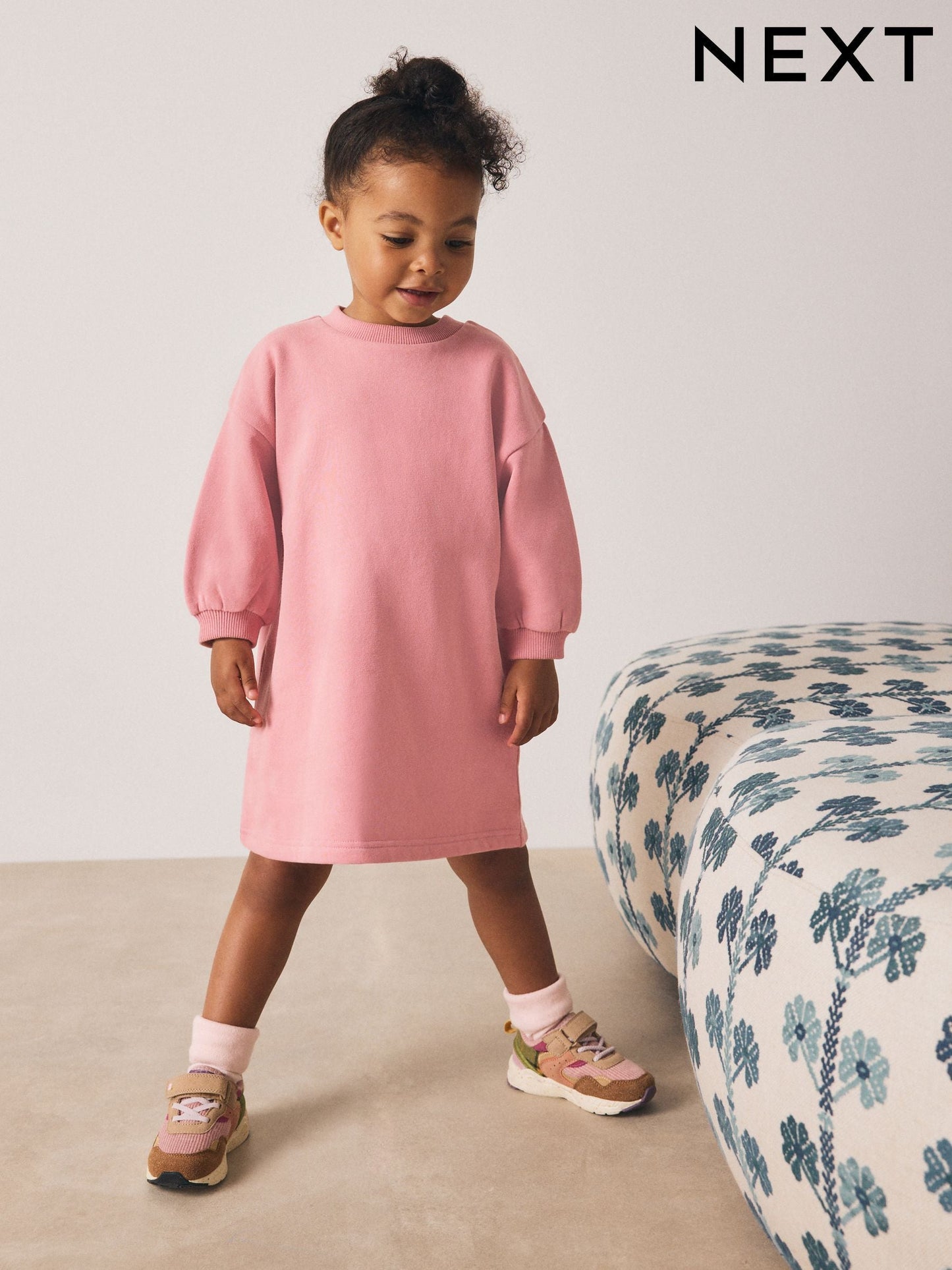 Pink Relaxed Sweat Dress (3mths-7yrs)