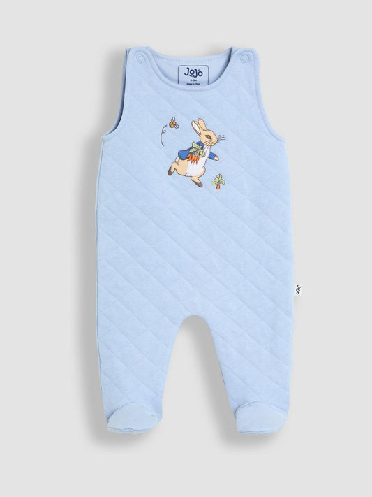 Dsiney Kidz - JoJo Maman Bébé Blue Quilted 2-Piece Dungaree Set image 2