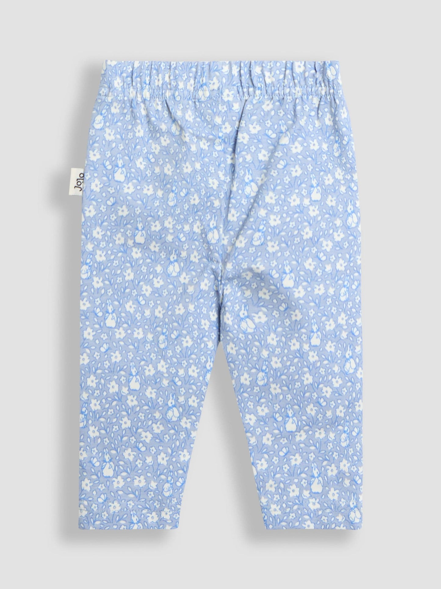 JoJo Maman Bébé Blue Floral Flopsy Appliqué Sweatshirt Leggings & Headband Set image 5