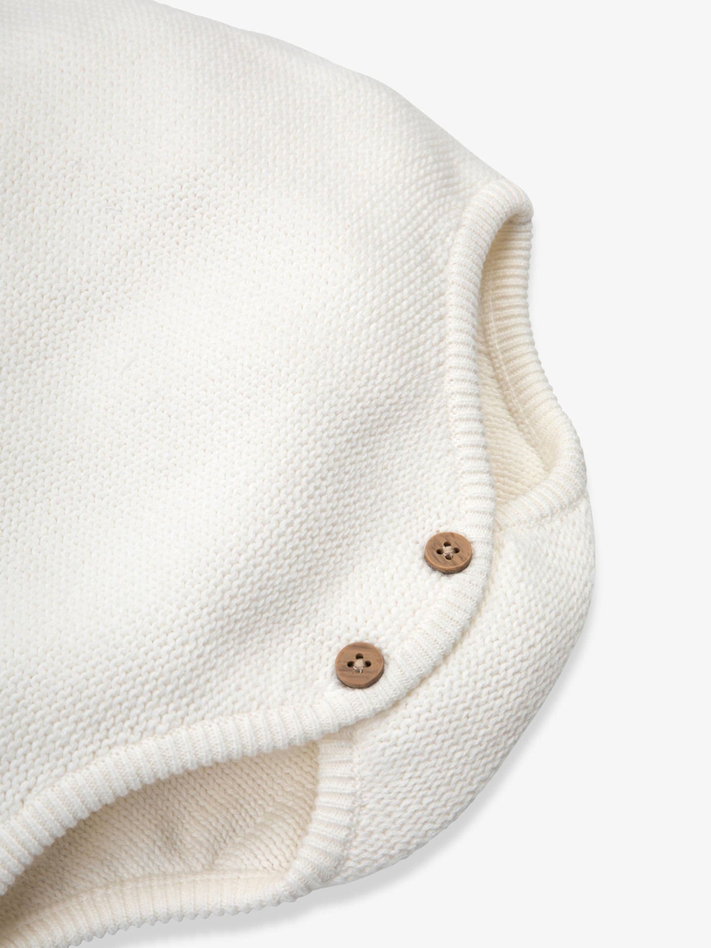 The Little Tailor White Baby Stylish Knitted 100% Cotton Romper image 6