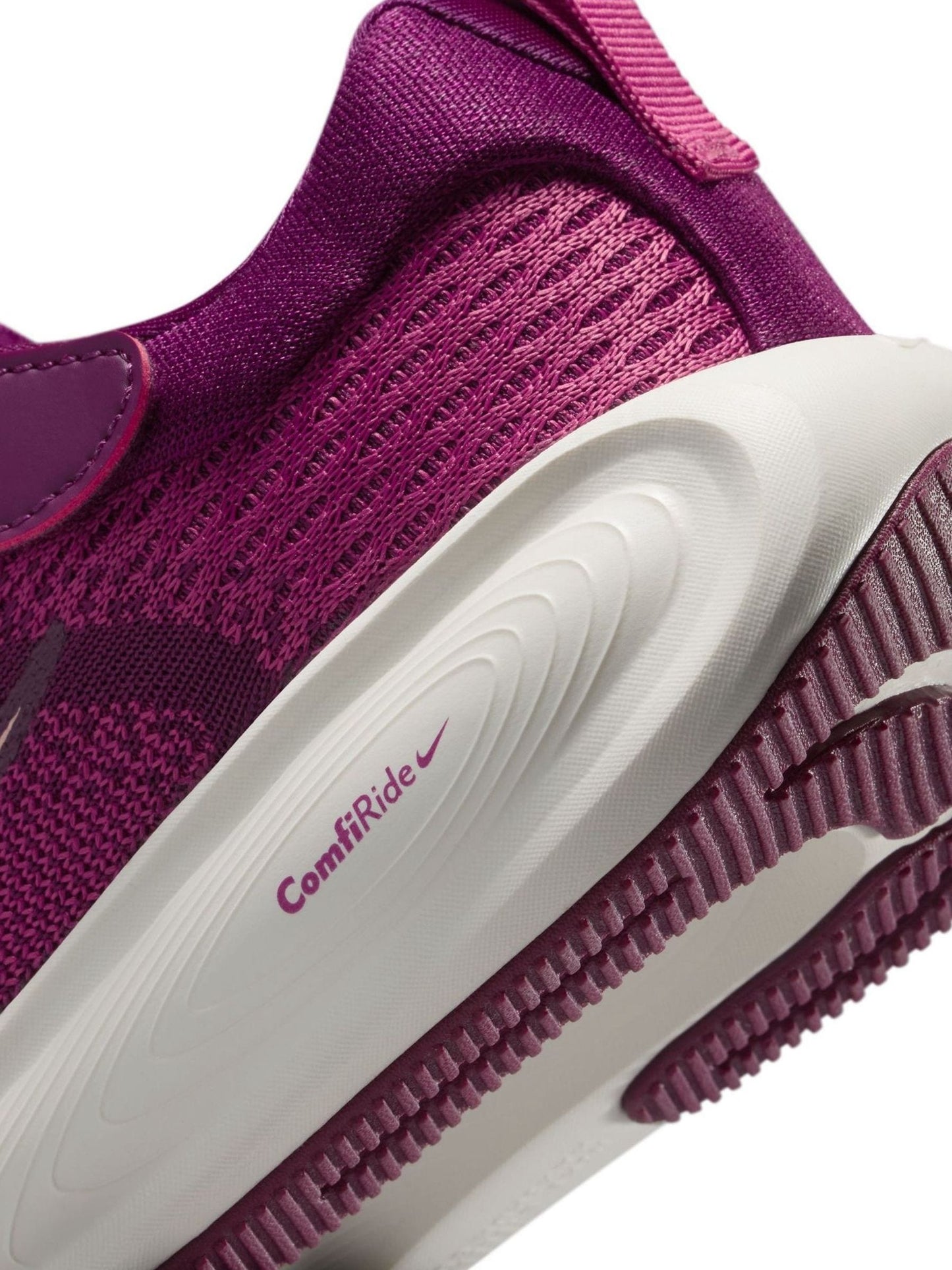 Nike Pink Beet and Bordeaux Red Junior Stellar Ride Trainers image 10