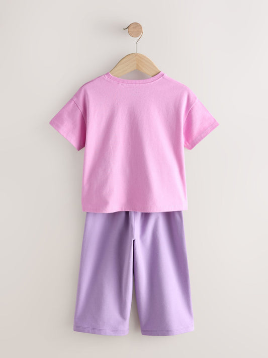 Green/Pink Top & Trousers Set 2 Pack (3mths-7yrs) image 3