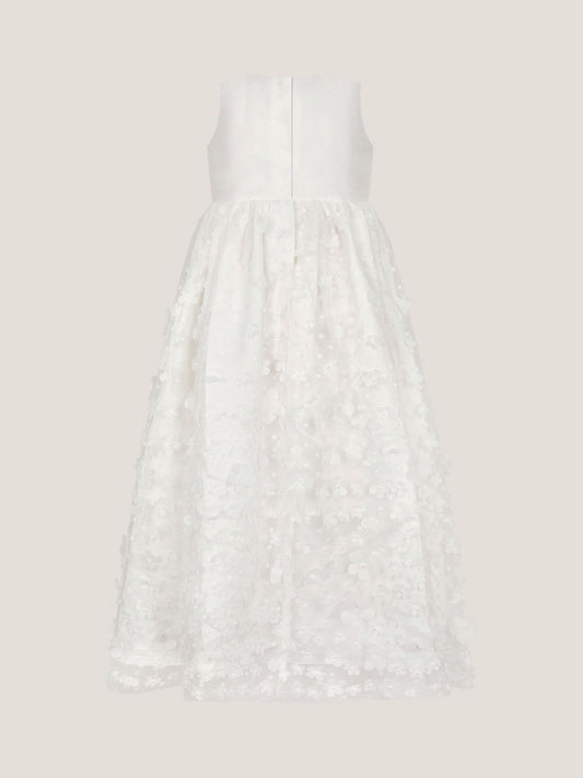 Dsiney Kidz - Monsoon White Floral Appliqué Baby Christening Dress image 2