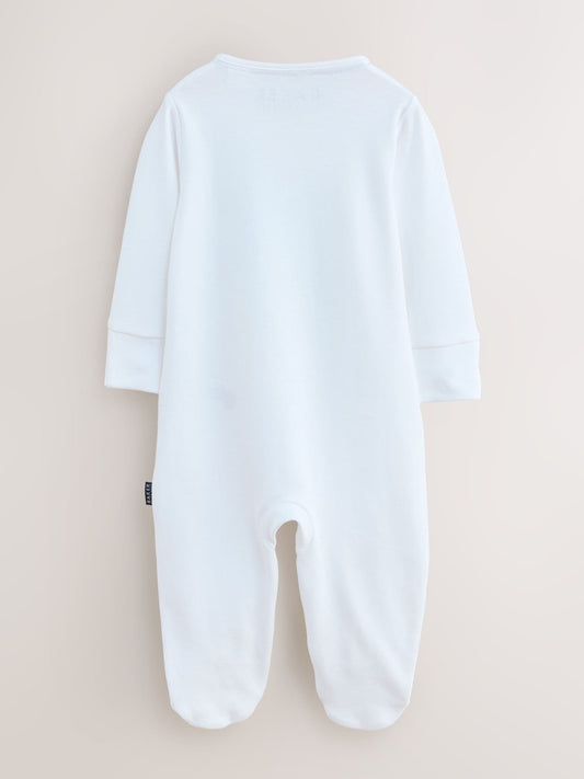 Baker by Ted Baker Born In 2026 White Sleepsuit image 3