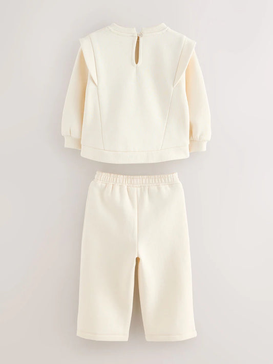 Baker by Ted Baker 2 Piece Cream Sweat & Pintuck Wide