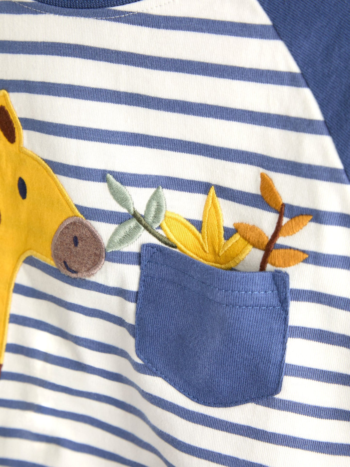 JoJo Maman Bébé Blue Giraffe 2-Piece Top & Leggings Set image 6