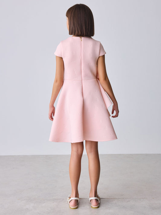 Baker by Ted Baker Pink 3D Corsage Embossed Scuba Dress image 2