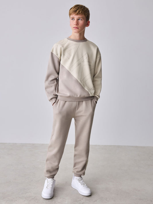 Baker by Ted Baker Colourblock Sweat Top and Joggers Set image 2