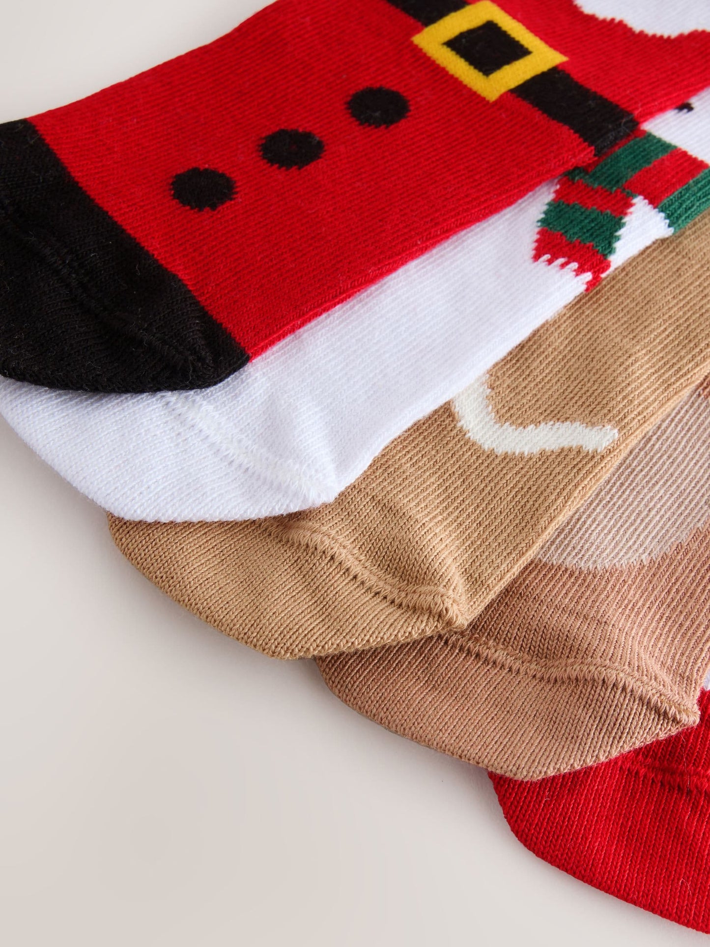 Multi Characters Christmas Cotton Rich Socks 5 Pack