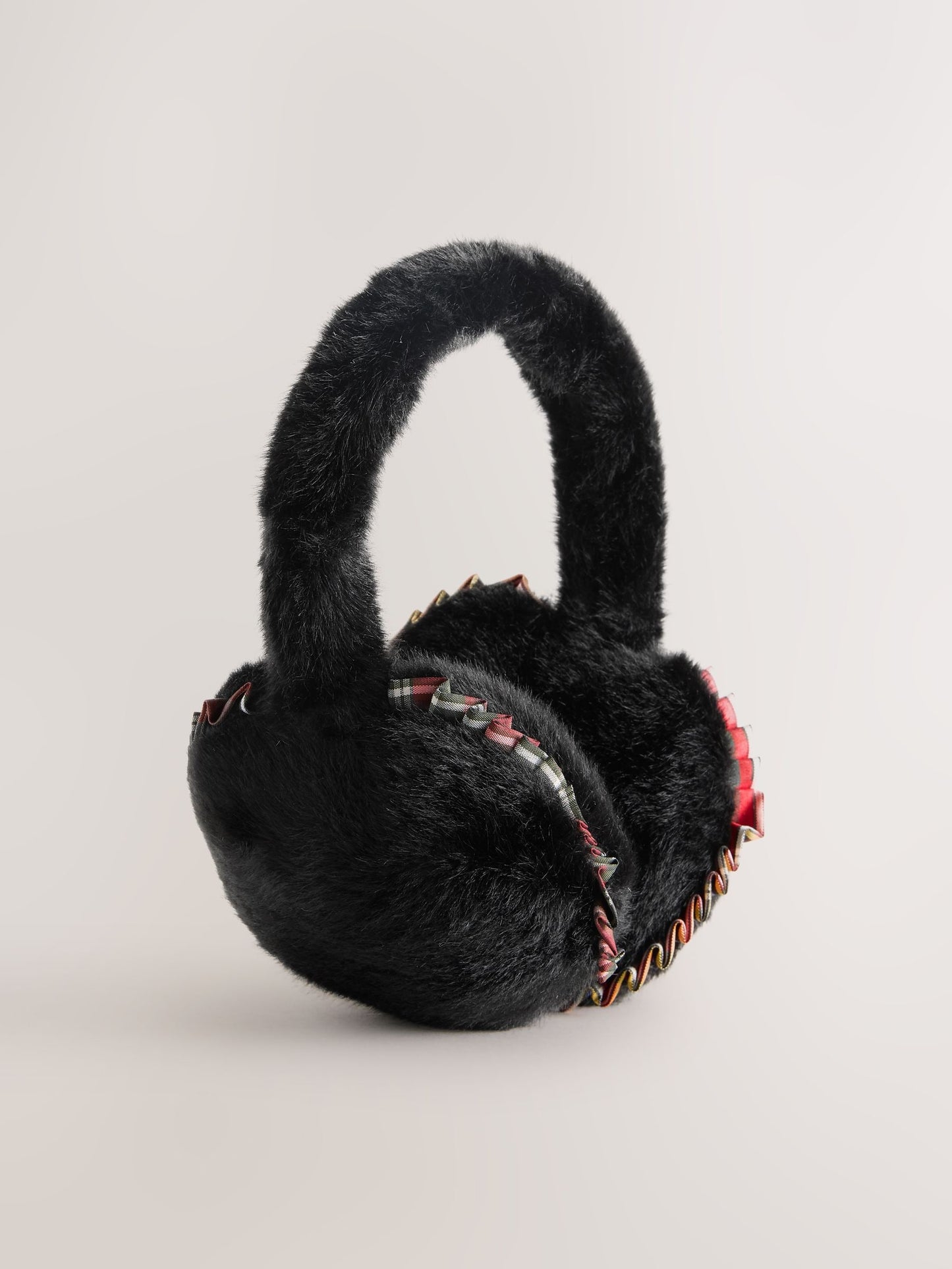 Black Tartan Earmuffs image 1