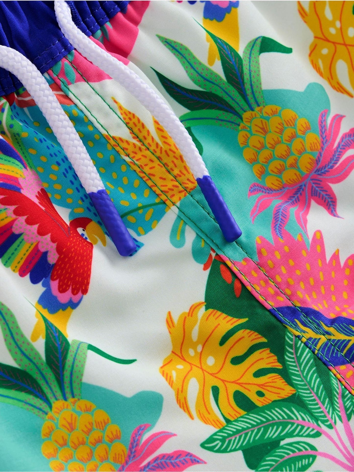 Boden Cream Swim Shorts image 3
