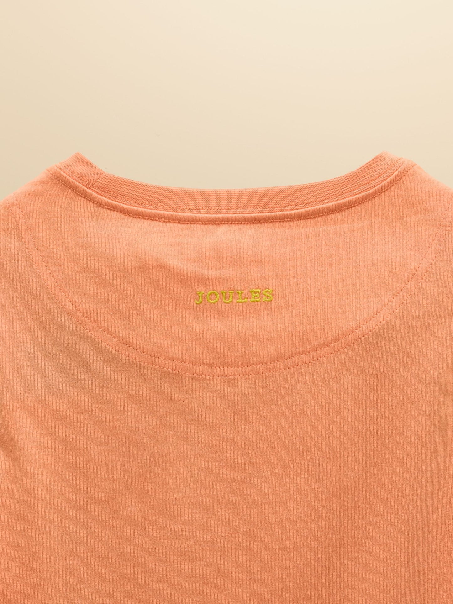 Joules Girls' Let's Go Orange Cotton Short Sleeve T-Shirt image 4