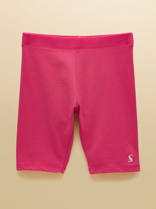 Joules Girls' Cartwheel Navy Horse & Pink Cycling Shorts 2 Pack image 2