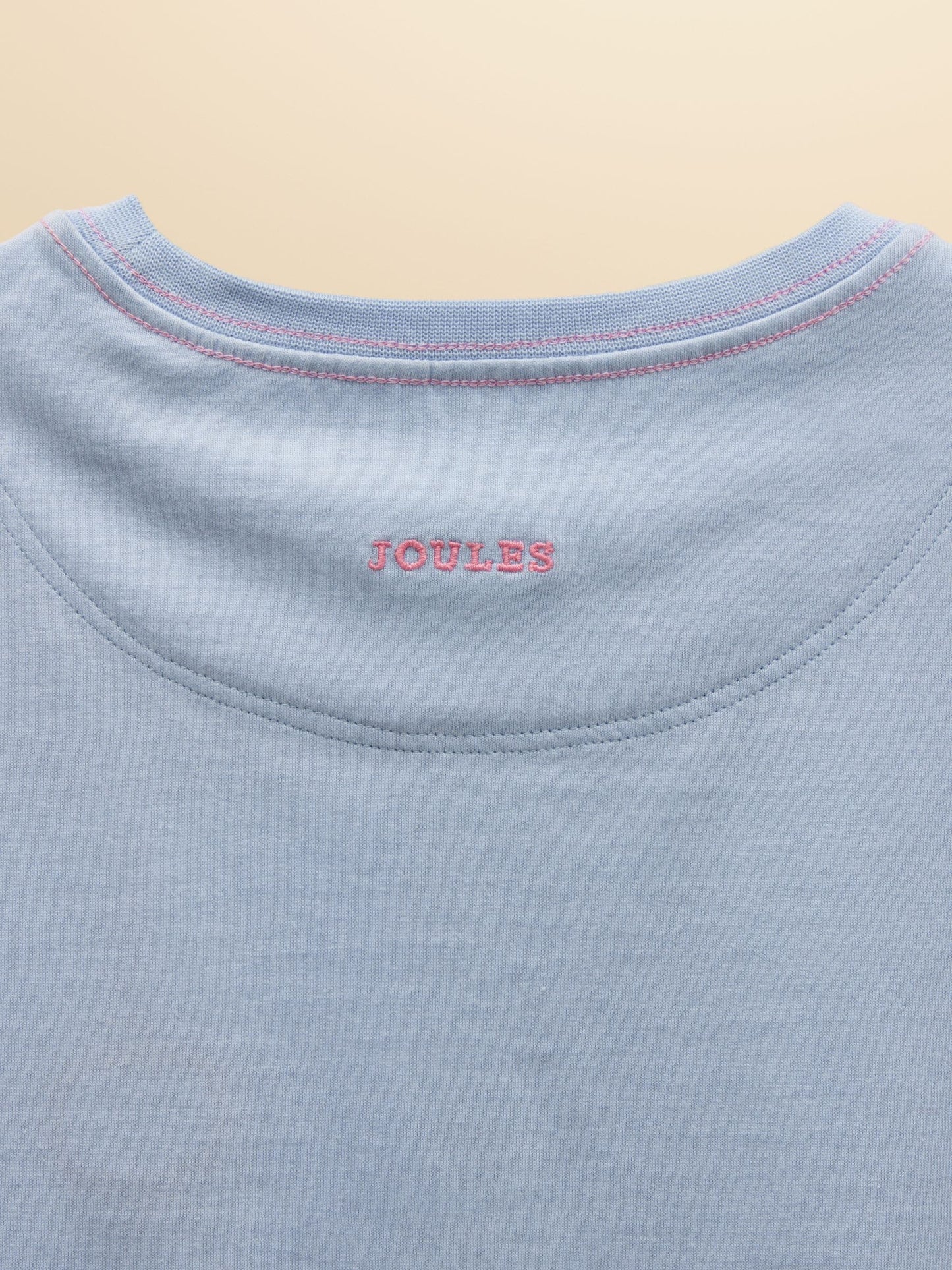 Joules Girls' Waverley Blue Frill Sleeve T-Shirt image 4