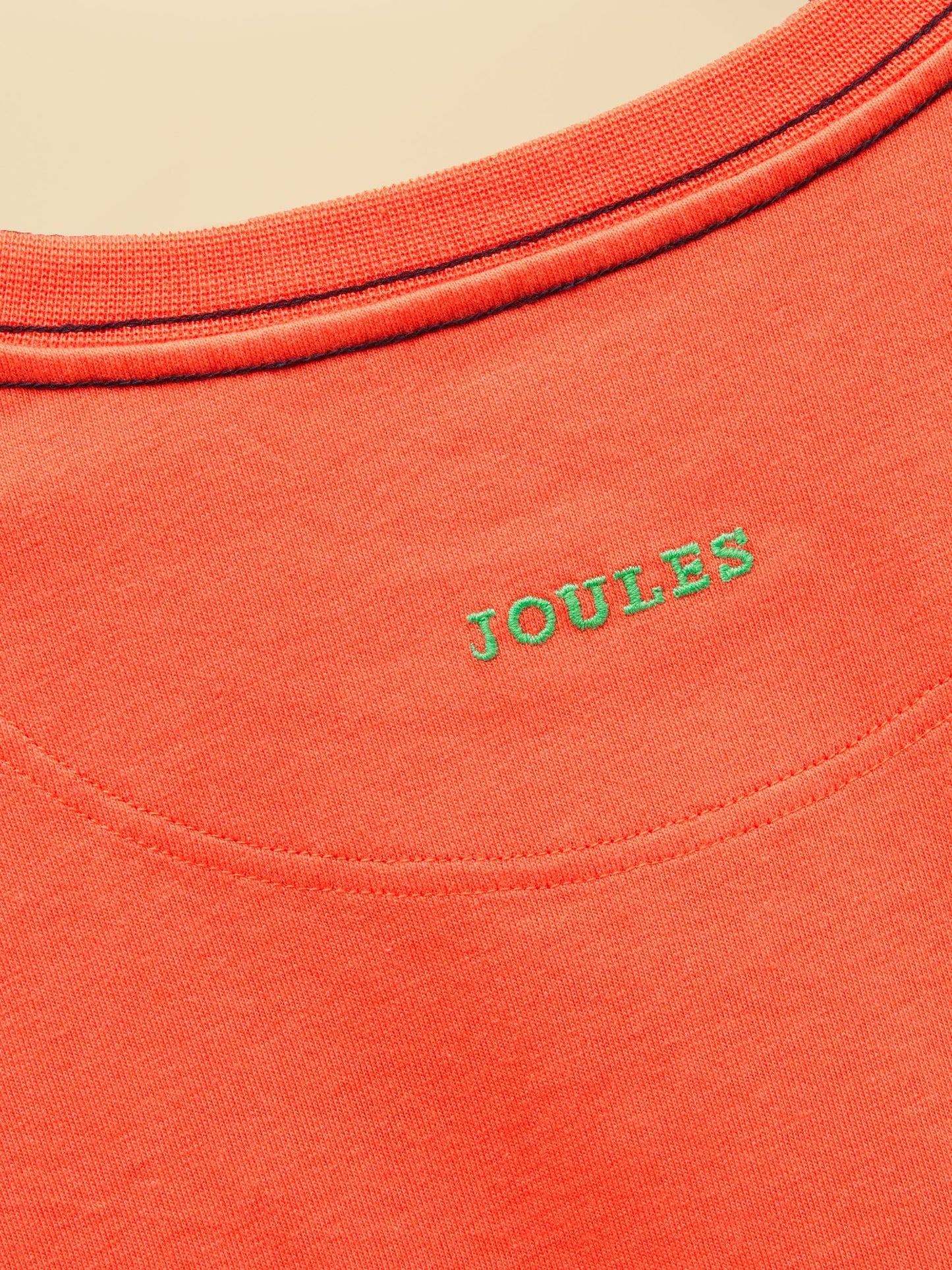 Joules Boys' Finlay Orange Long Sleeve Applique Graphic T-Shirt image 5
