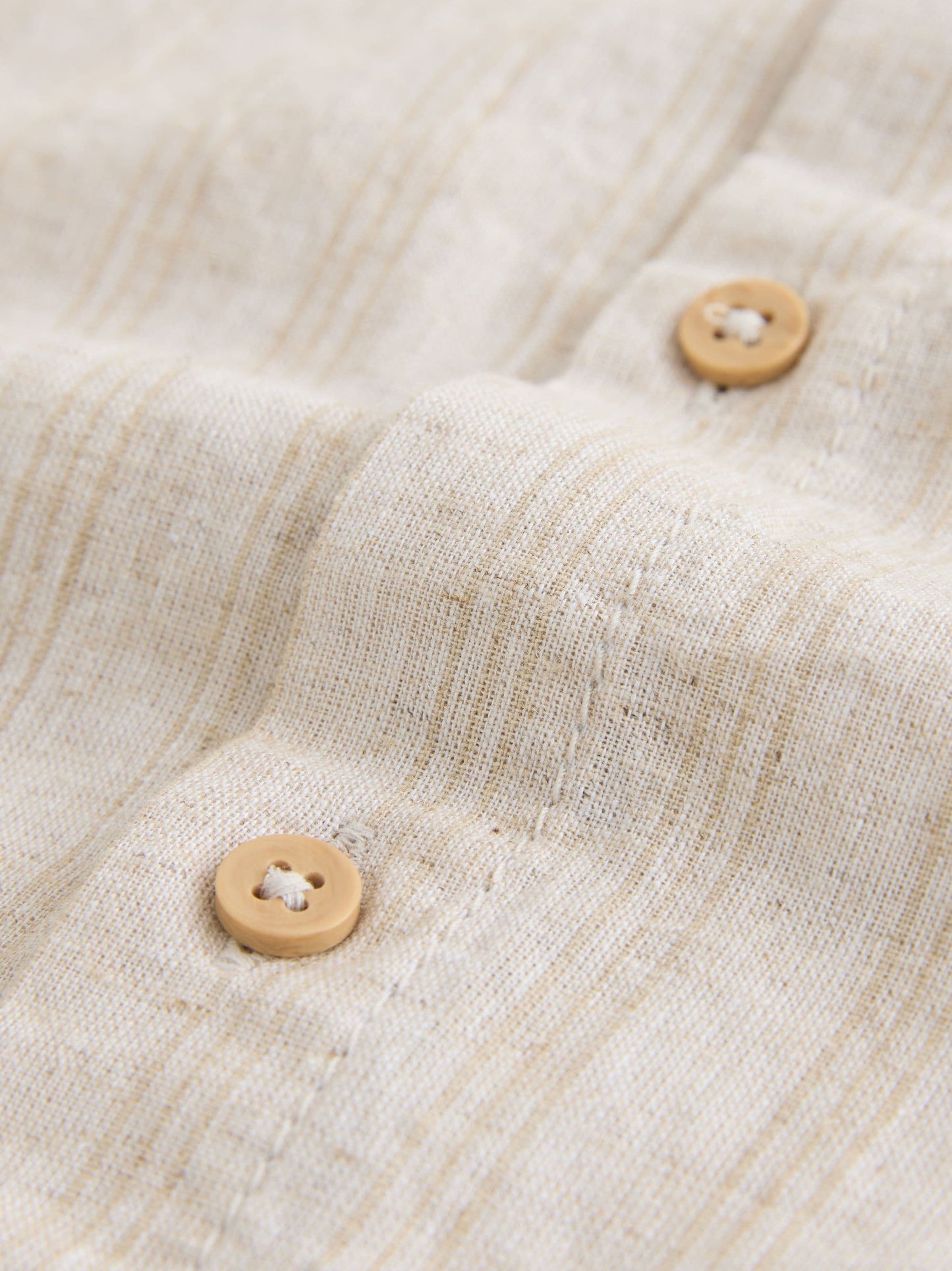 Dsiney Kidz - Neutral Grandad Collar Linen Mix Long Sleeve Shirt (3-16yrs) image 7