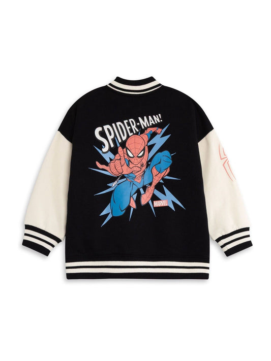 Dsiney Kidz - Vanilla Underground Black Marvel Spiderman Bomber Jacket image 2