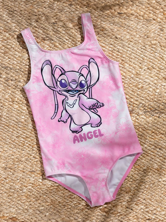 Dsiney Kidz - Vanilla Underground Pink Girls Disney Lilo & Stitch Multicoloured Stitch Swimsuit image 2