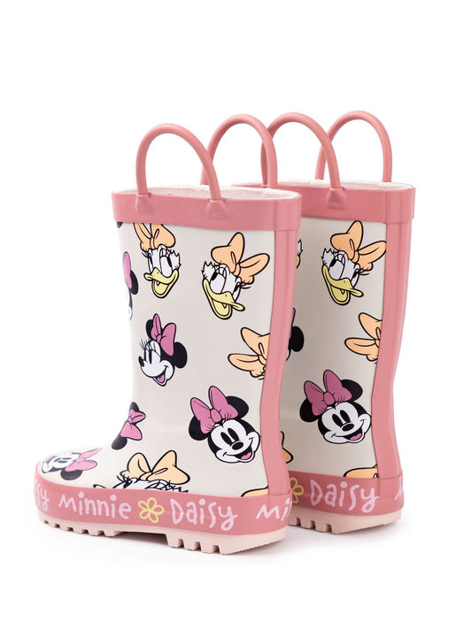Vanilla Underground Pink Mickey & Pluto Boys Wellies with Handles image 2