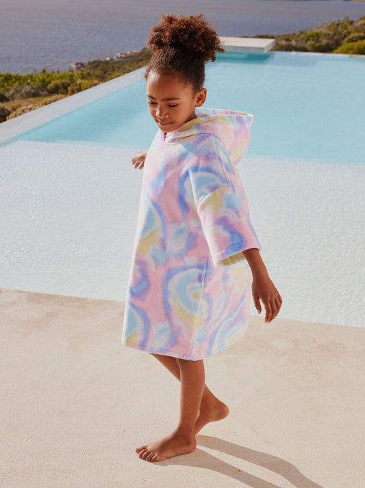 Dsiney Kidz - Multi Tie Dye Towelling Poncho (3-16yrs) image 2