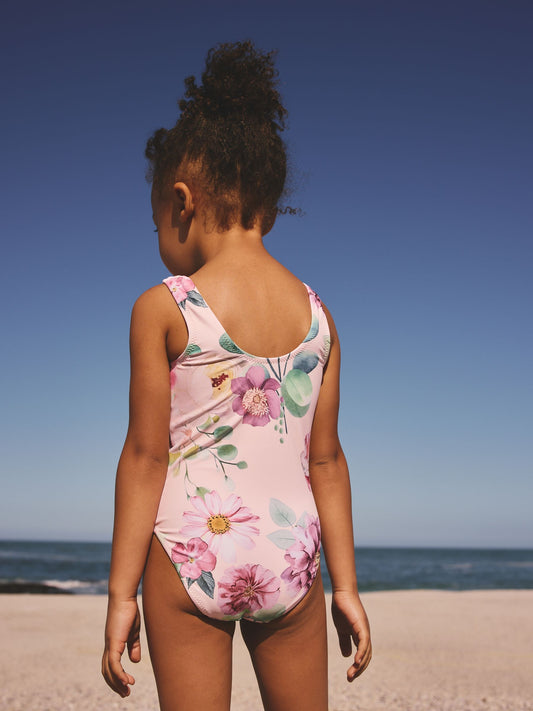 Pink Floral Swimsuit (3mths-10yrs) image 2